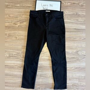 Levi's 311 Women's Dark Black Skinny Jeans 16W